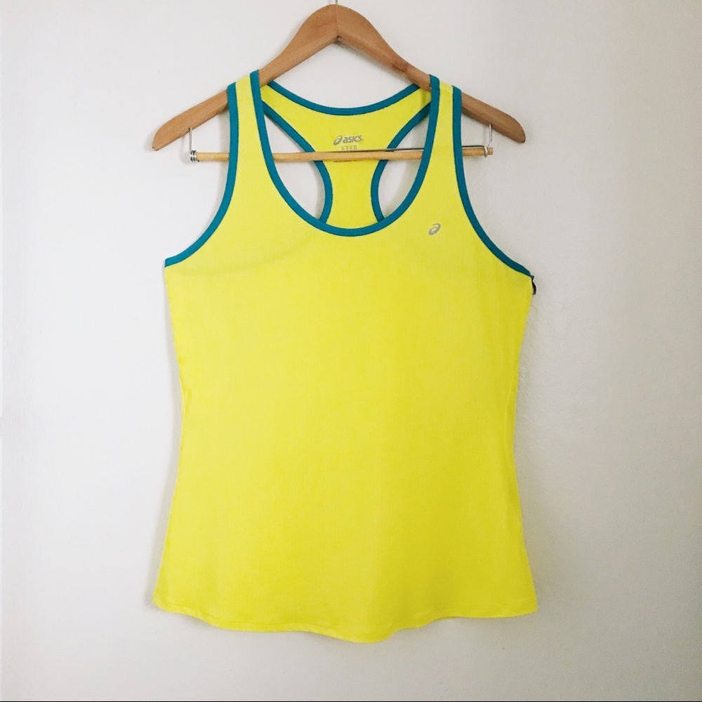 ASICS Emma racerback tank in yellow